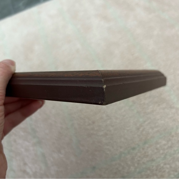 NOEL Art Print Christmas Decor Nativity & Angel in BROWN & GOLD FRAME - Picture 8 of 12